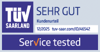 TÜV Siegel - Service tested